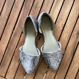 Women's Wild Diva Snakeskin D'Orsay Flats